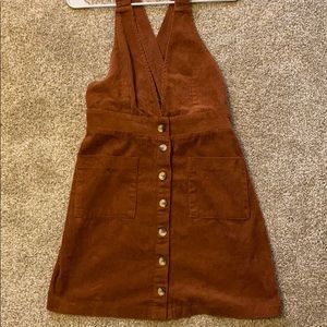 Corduroy button down overall dress! Size 5